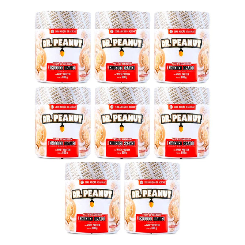 Kit 8x Peanut Paste With Whey Protein - 600g - Dr. Peanut - If Shop Store